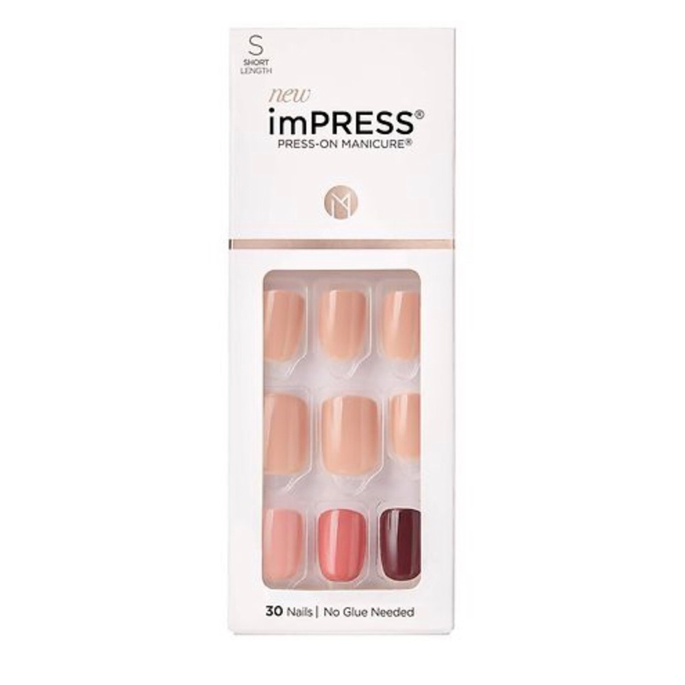 New Kiss Impress Press On Manicure 30 Fake Nails Before Sunset